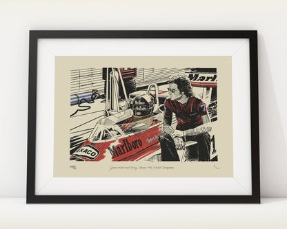 James Hunt & Barry Sheene - 1976 50th Anniversary Champions Special Edition