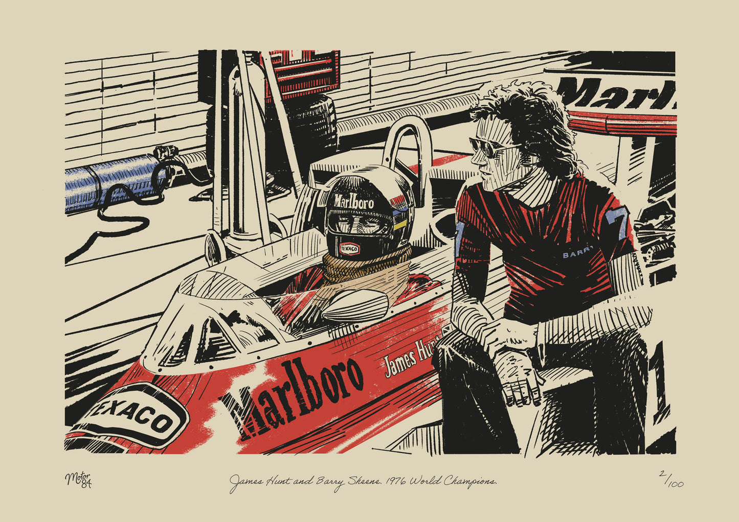 James Hunt & Barry Sheene - 1976 50th Anniversary Champions Special Edition